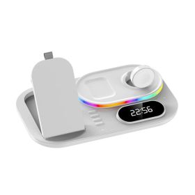 Wireless Charging Station 4 In1 Fast Charging Station Wireless Charger Stand Compatible For IPhone 13 12 3 2 Pro IWatch 7 6 5 SE 4 3 2 1 For Sams (Option: Default)